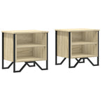 Comodini Rovere Sonoma 2pz 40x30x40 cm in Truciolato