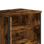 Comodino Rovere Fumo 2pz 40x30x40 cm in Truciolato