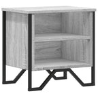 Comodino Grigio Sonoma 40x30x40 cm in Truciolato