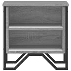 Comodini Grigio Sonoma 2pz 40x30x40 cm in Truciolato