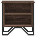 Comodino Rovere Marrone 40x30x40 cm in Truciolato