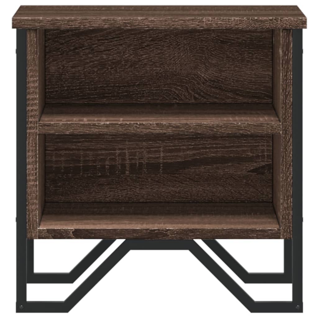 Comodino Rovere Marrone 40x30x40 cm in Truciolato