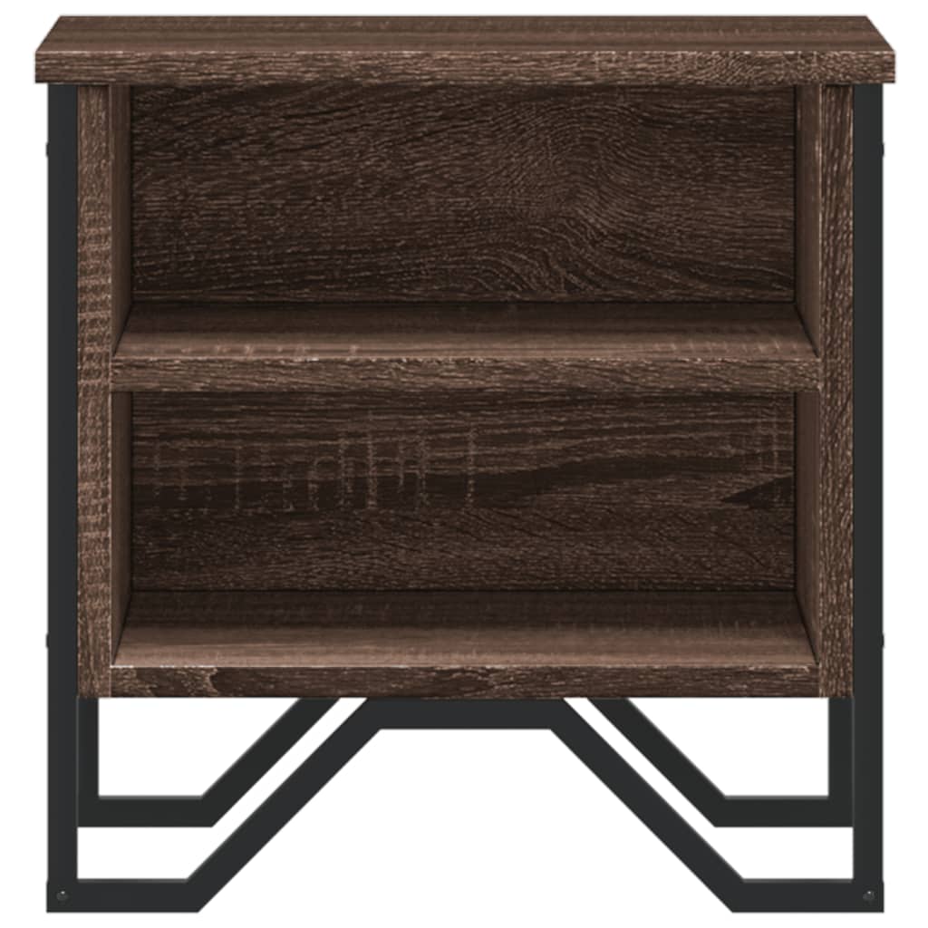 Comodini Rovere Marrone 2pz 40x30x40 cm in Truciolato