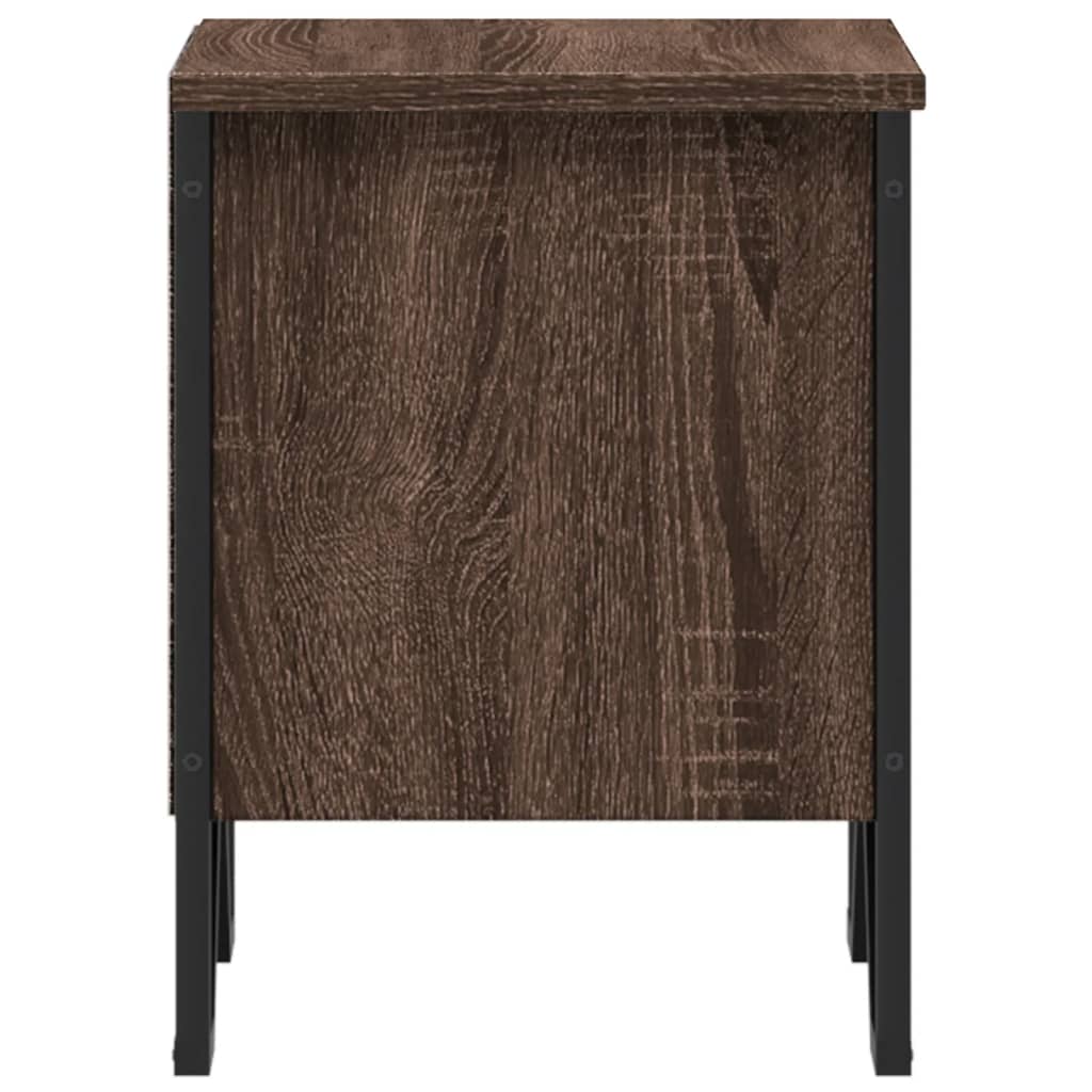 Comodini Rovere Marrone 2pz 40x30x40 cm in Truciolato