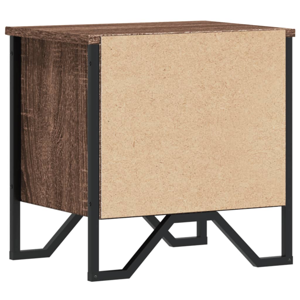 Comodini Rovere Marrone 2pz 40x30x40 cm in Truciolato