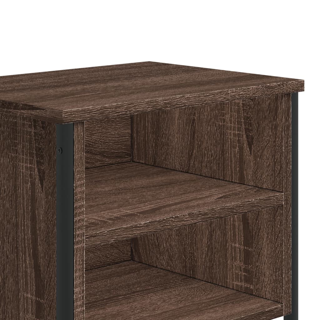 Comodini Rovere Marrone 2pz 40x30x40 cm in Truciolato