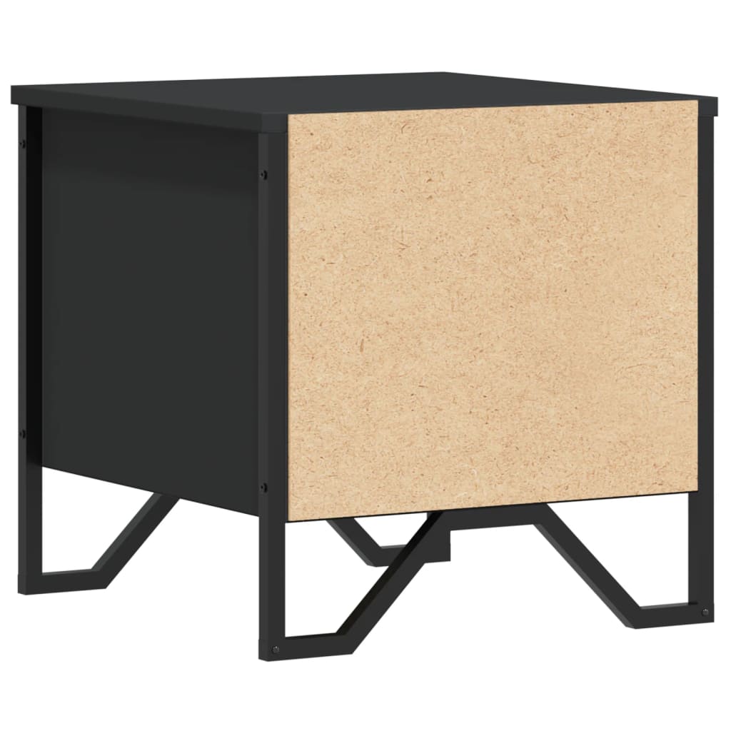 Comodini 2 pz Neri 40x41x40 cm in Truciolato