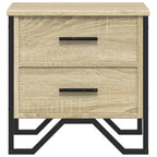 Comodini 2 pz Rovere Sonoma 40x41x40 cm in Legno Multistrato