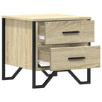 Comodini 2 pz Rovere Sonoma 40x41x40 cm in Legno Multistrato