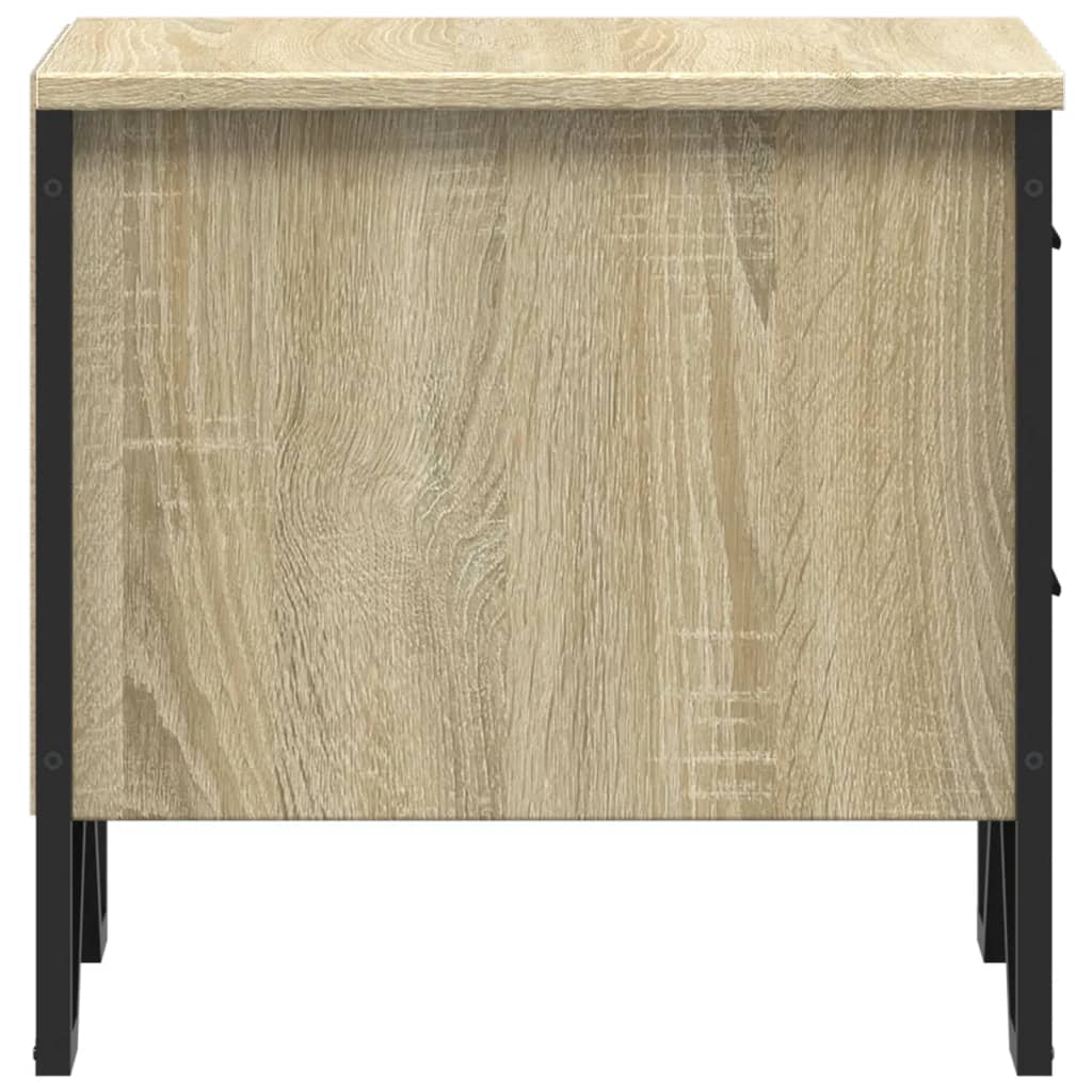 Comodini 2 pz Rovere Sonoma 40x41x40 cm in Legno Multistrato
