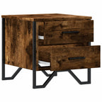 Comodino Rovere Fumo 40x41x40 cm in Truciolato