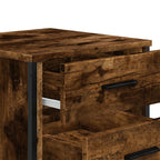 Comodino Rovere Fumo 40x41x40 cm in Truciolato