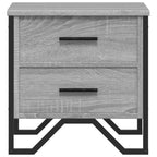 Comodini 2 pz Grigio Sonoma 40x41x40 cm in Truciolato