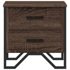 Comodino Rovere Marrone 40x41x40 cm in Truciolato