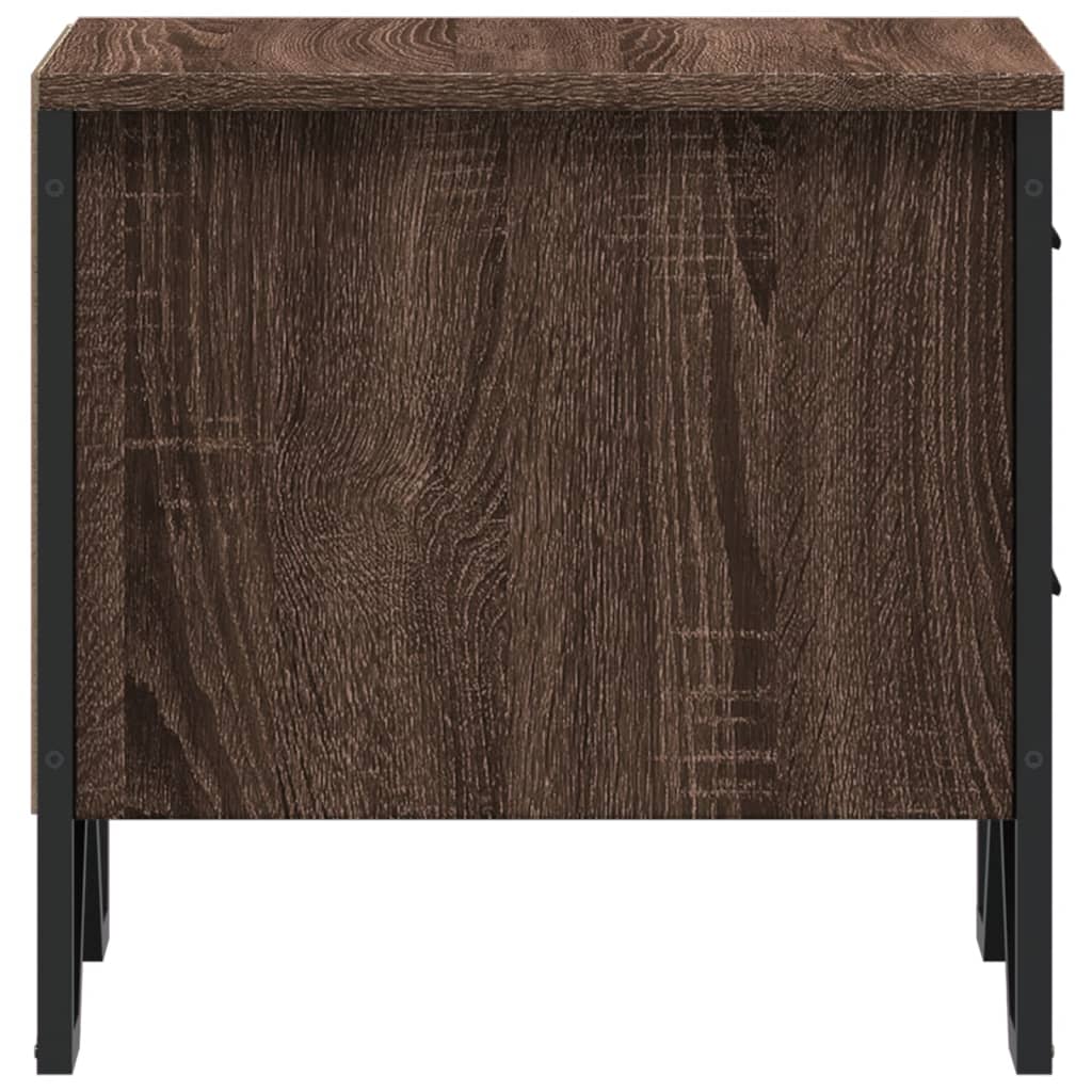 Comodino Rovere Marrone 40x41x40 cm in Truciolato