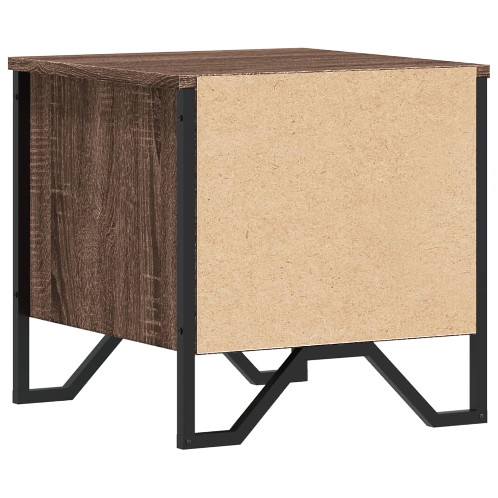 Comodino Rovere Marrone 40x41x40 cm in Truciolato