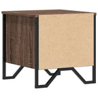Comodini 2 pz Rovere Marrone 40x41x40 cm in Legno Multistrato