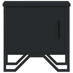 Comodino Nero 40x30x40 cm in Legno Multistrato