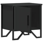Comodino Nero 40x30x40 cm in Legno Multistrato