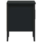 Comodino Nero 40x30x40 cm in Legno Multistrato