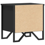 Comodino Nero 40x30x40 cm in Legno Multistrato