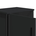 Comodini Neri 2 pz 40x30x40 cm in Legno Multistrato
