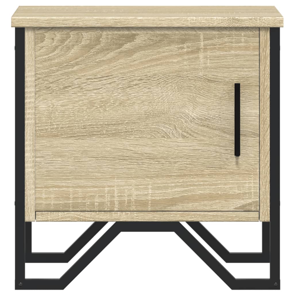Comodini Rovere Sonoma 2 pz 40x30x40 cm in Legno Multistrato
