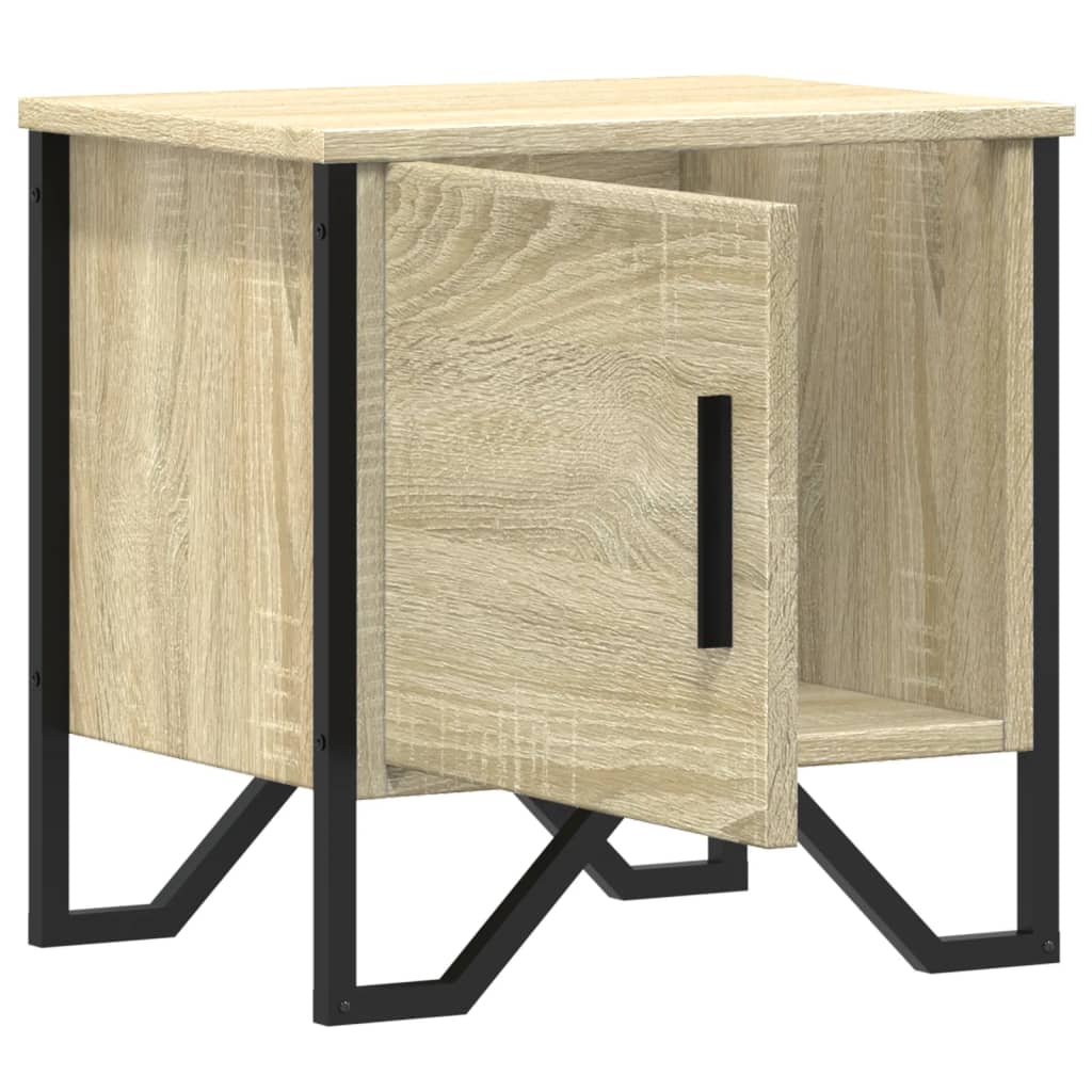 Comodini Rovere Sonoma 2 pz 40x30x40 cm in Legno Multistrato