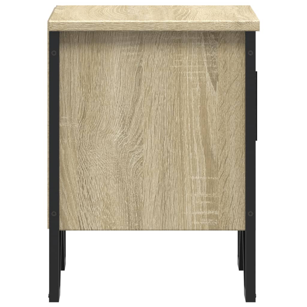 Comodini Rovere Sonoma 2 pz 40x30x40 cm in Legno Multistrato