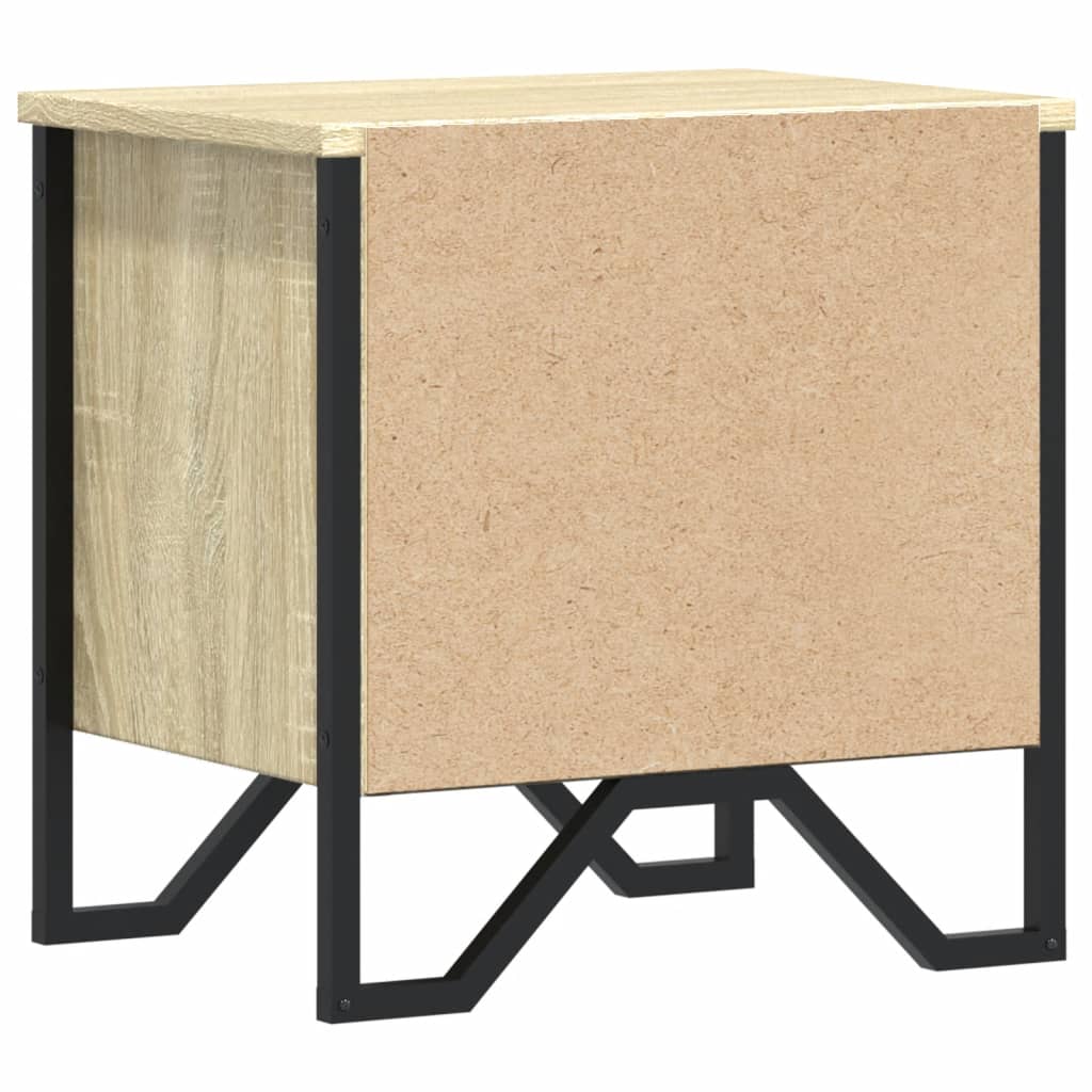Comodini Rovere Sonoma 2 pz 40x30x40 cm in Legno Multistrato