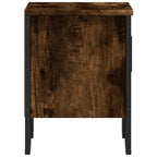 Comodini 2pz Rovere Fumo 40x30x40 cm in Truciolato