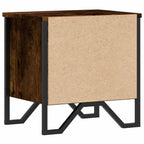 Comodini 2pz Rovere Fumo 40x30x40 cm in Truciolato
