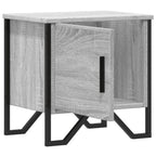 Comodino Grigio Sonoma 40x30x40 cm in Truciolato