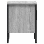 Comodino Grigio Sonoma 40x30x40 cm in Truciolato