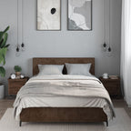Comodini 2pz Rovere Marrone 40x30x40 cm in Truciolato