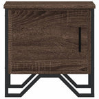 Comodini 2pz Rovere Marrone 40x30x40 cm in Truciolato