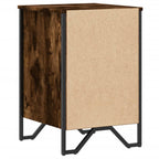 Comodino Rovere Fumo 40x41x60 cm in Legno Multistrato