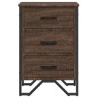 Comodino Rovere Marrone 40x41x60 cm in Legno Multistrato