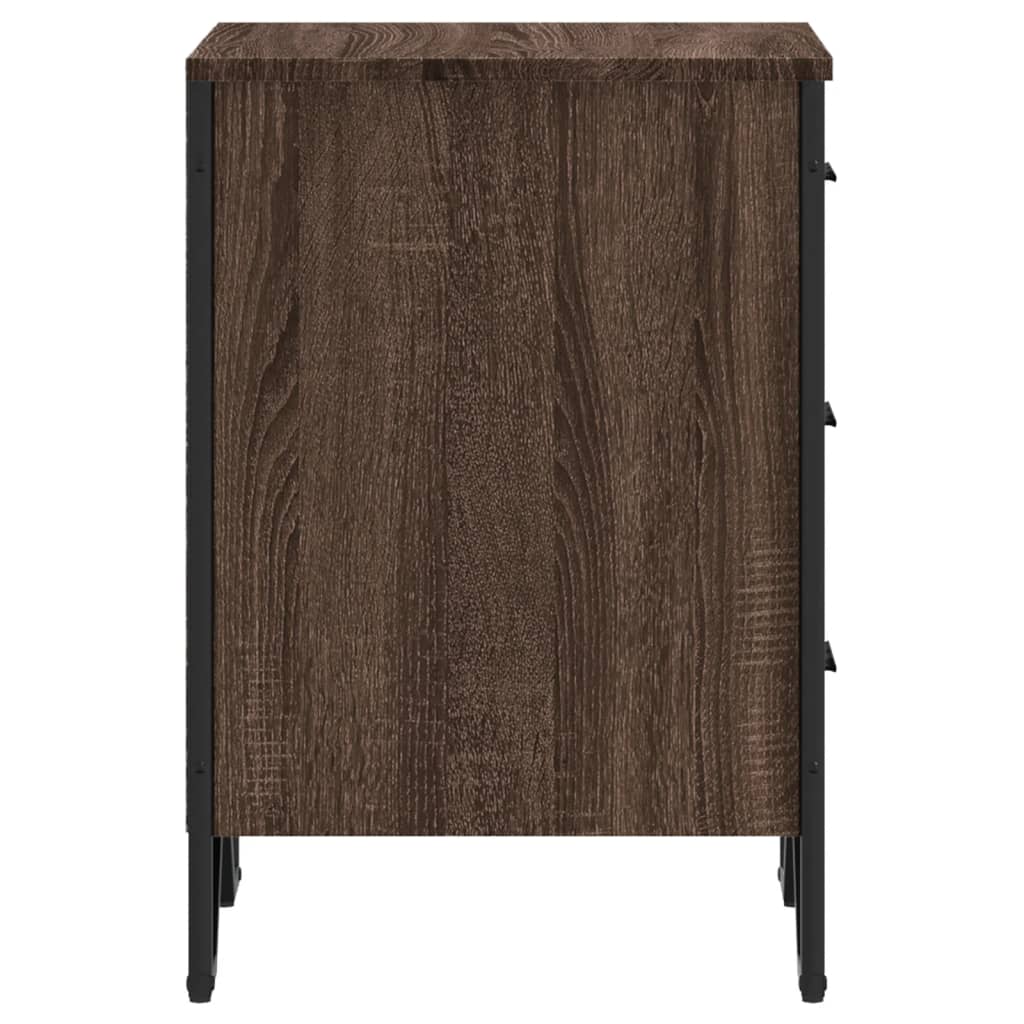 Comodino Rovere Marrone 40x41x60 cm in Legno Multistrato
