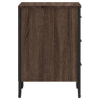 Comodino Rovere Marrone 40x41x60 cm in Legno Multistrato