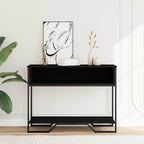 Tavolo Consolle Nero 100x35x74,5 cm in Truciolato