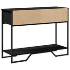 Tavolo Consolle Nero 100x35x74,5 cm in Truciolato