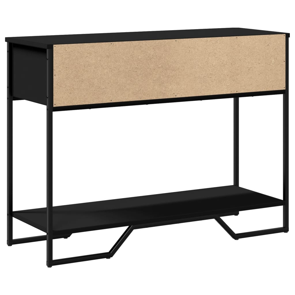 Tavolo Consolle Nero 100x35x74,5 cm in Truciolato