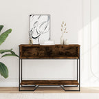Tavolo Consolle Rovere Fumo 100x35x74,5 cm in Truciolato