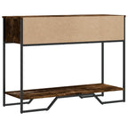 Tavolo Consolle Rovere Fumo 100x35x74,5 cm in Truciolato