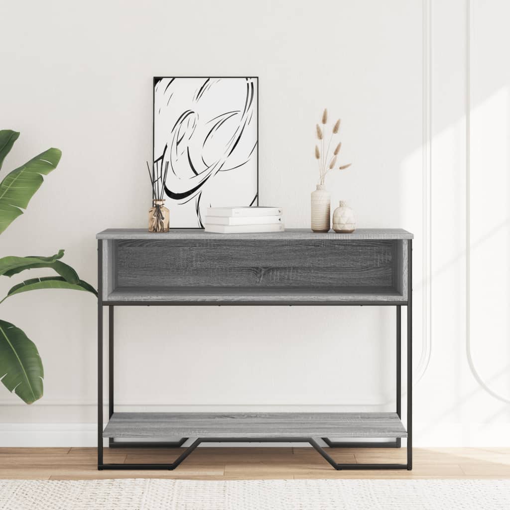 Tavolo Consolle Grigio Sonoma 100x35x74,5 cm in Truciolato