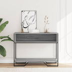 Tavolo Consolle Grigio Sonoma 100x35x74,5 cm in Truciolato