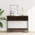 Tavolo Consolle Rovere Marrone 100x35x74,5 cm in Truciolato