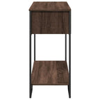 Tavolo Consolle Rovere Marrone 100x35x74,5 cm in Truciolato