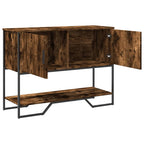 Tavolo Consolle Rovere Fumo 100x35x74,5 cm in Truciolato
